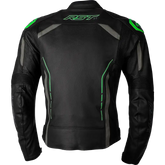 S1 Ce Jacket Blk/Gry/Neon Grn Leather Sm
